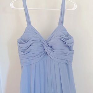 Azazi Dusty Blue bridesmaid dress! Worn only once. Size “A12”.